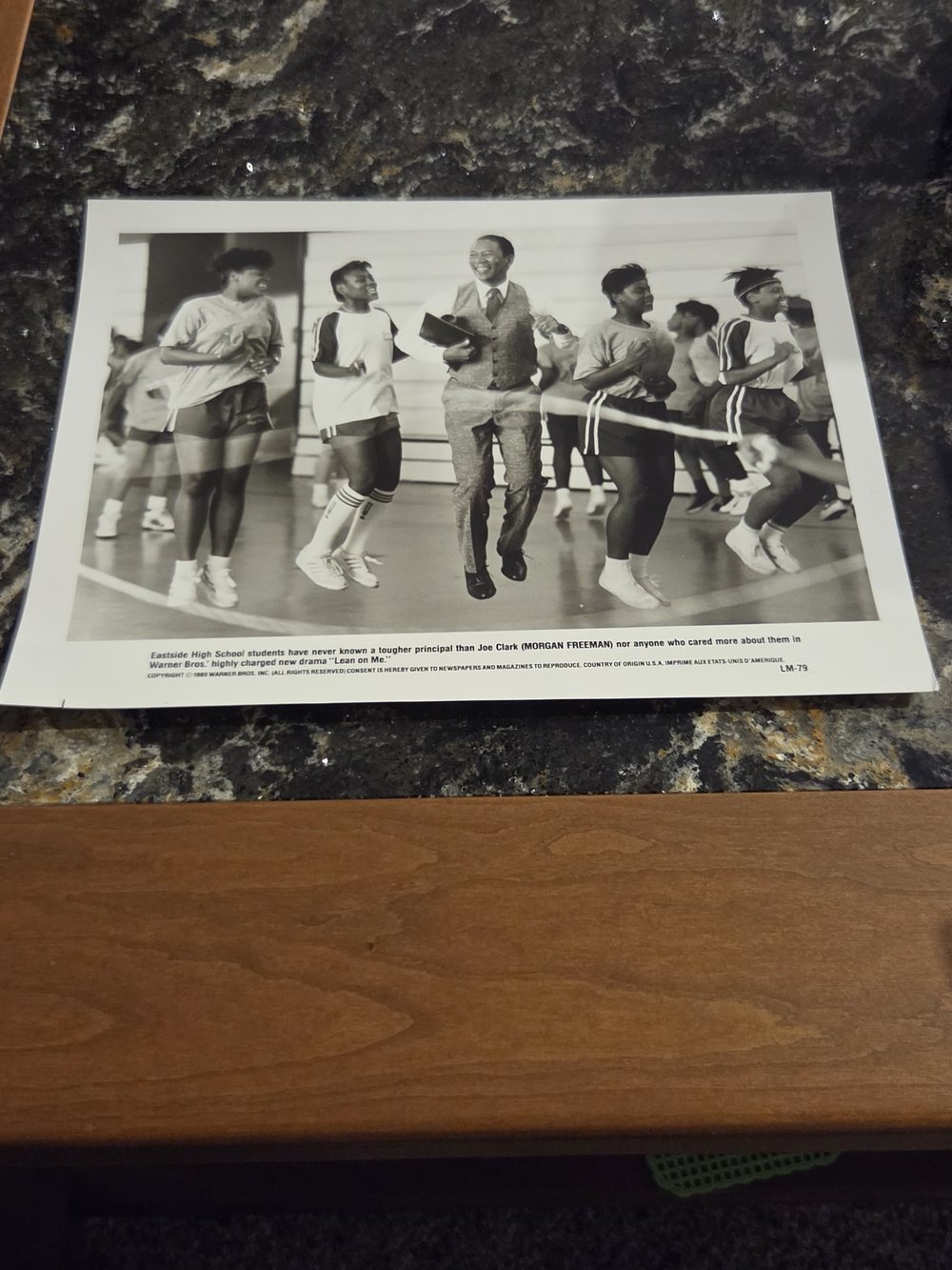 Black & White Movie Still Photo Featuring Morgan Freeman Scene